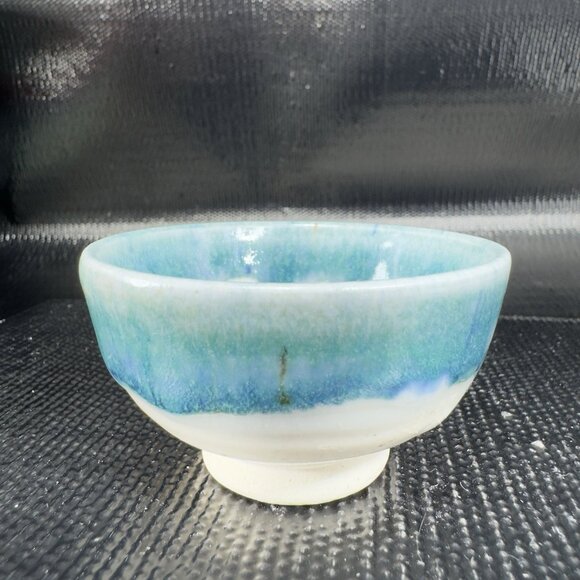 Whitefish Pottery Salt Cellar Dipping Dish Small Bowl Container Hand Made VTG - Picture 7 of 11